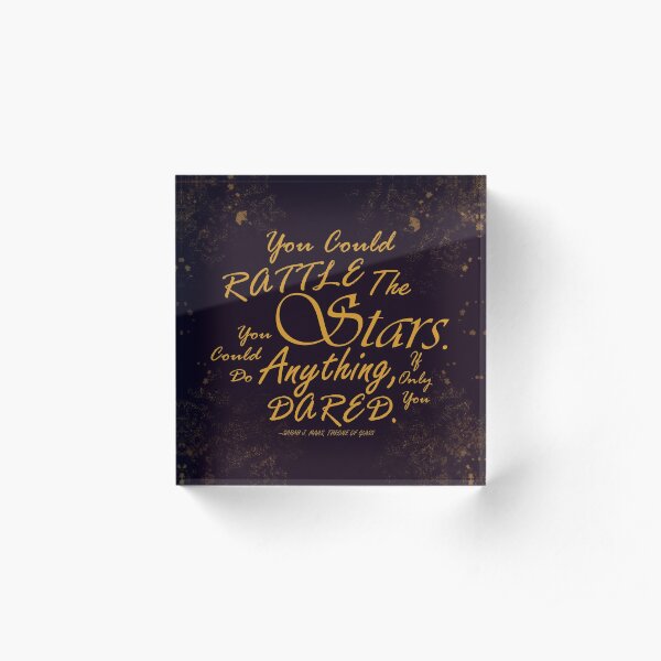 Rattle The Stars Acrylic Block