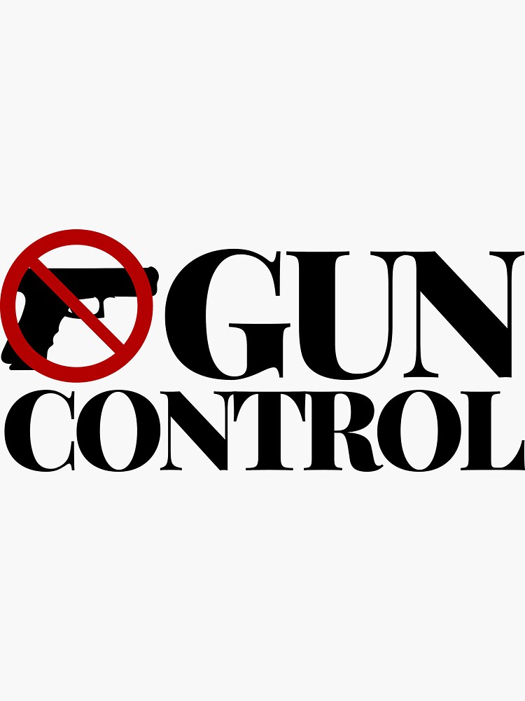 "Gun Control" Sticker for Sale by Redbubble
