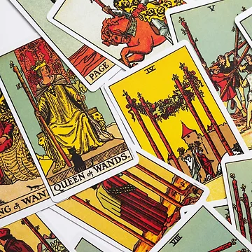 Artwork thumbnail, Colorful Tarot Cards Pattern by Doide