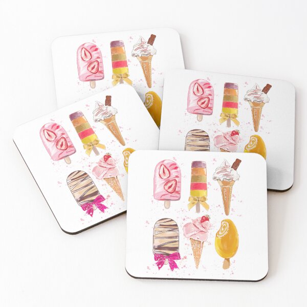 Aperçu de l'œuvre Colourful ice cream treats créée et vendue par Leatextileart.