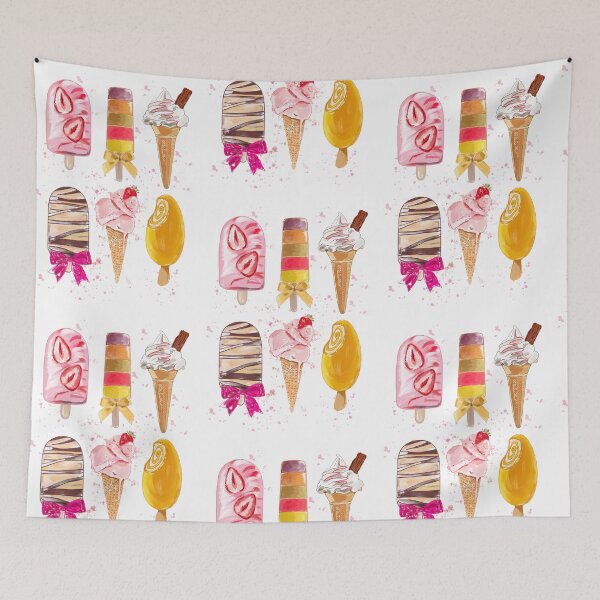 Aperçu de l'œuvre Colourful ice cream treats créée et vendue par Leatextileart.