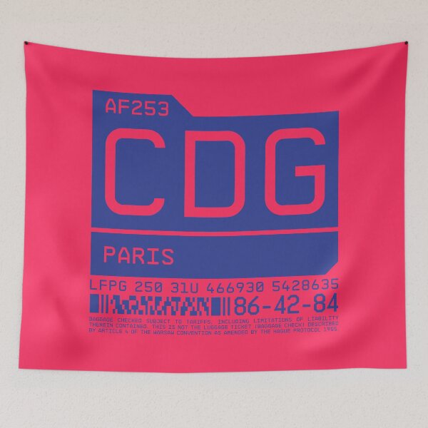 Item preview, Luggage Tag C - CDG Paris France designed and sold by VoodooCircus.
