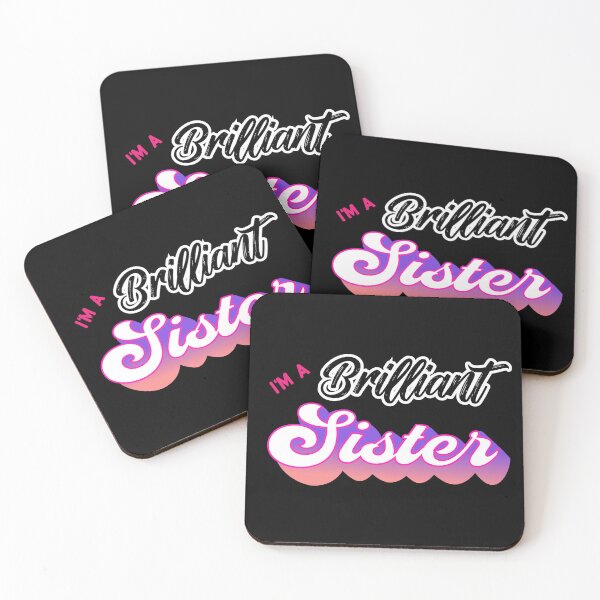 Item preview, I'm a Brilliant Sister Retro Art for My Sister designed and sold by lordyswiss.