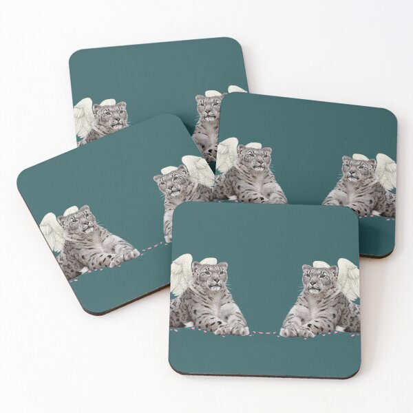 Item preview, Winged snow leopards designed and sold by CLBArtDesign.