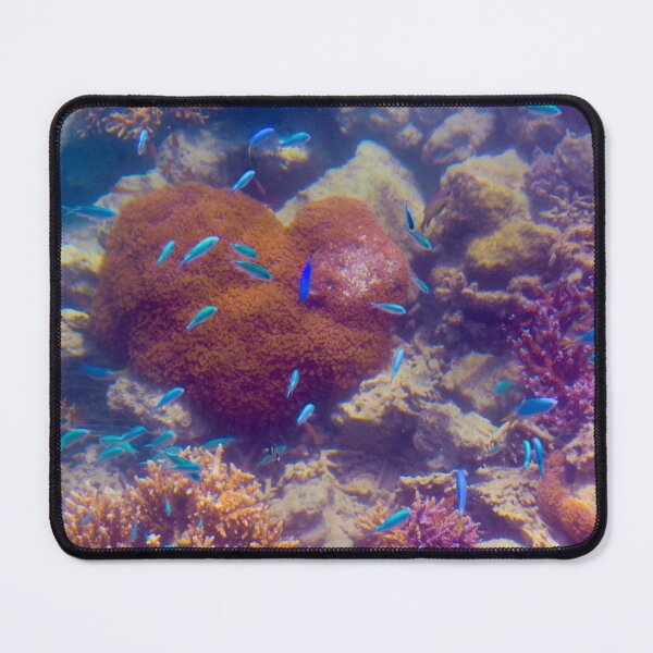 Item preview, Heart shaped Coral with Blue Fish designed and sold by PhotogDeb.