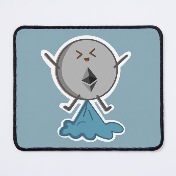Item preview, Crypto Cute kawaii Ethereum coin - to the moon designed and sold by Crypmetal.