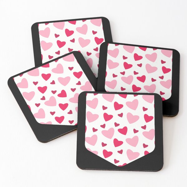 Item preview, Pink Red Hearts Pocket Print  designed and sold by edwinvisuals.