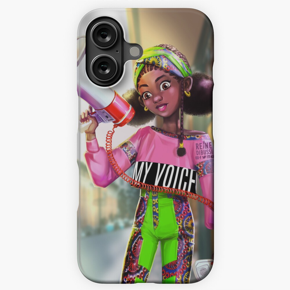 Aperçu de l'œuvre Coque rigide iPhone créée et vendue par Reine-Dibussi.