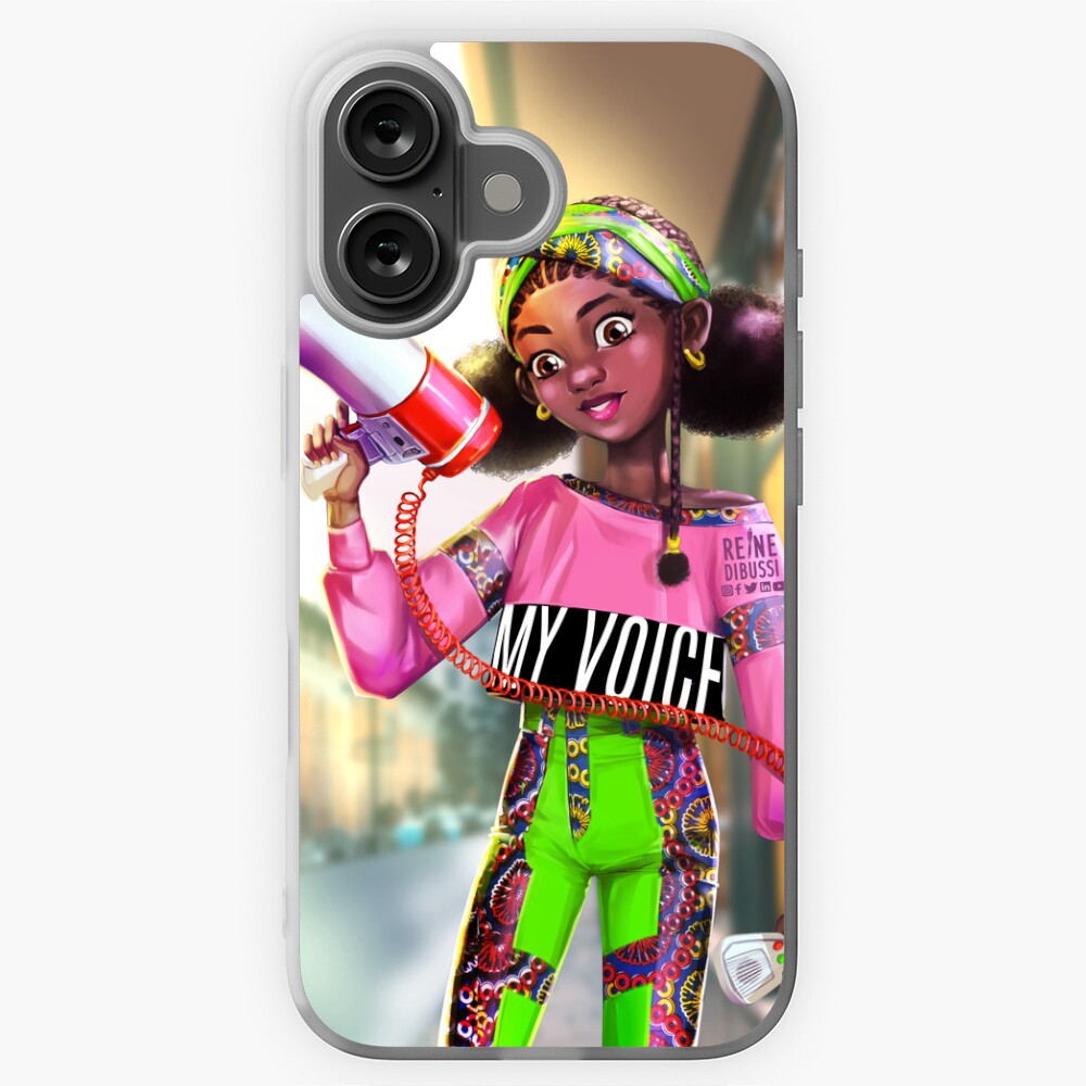 Aperçu de l'œuvre Coque souple iPhone créée et vendue par Reine-Dibussi.