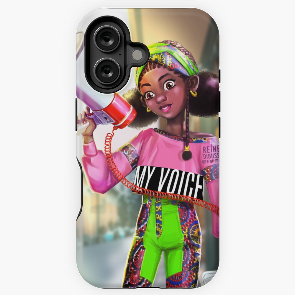 Aperçu de l'œuvre Coque antichoc iPhone créée et vendue par Reine-Dibussi.