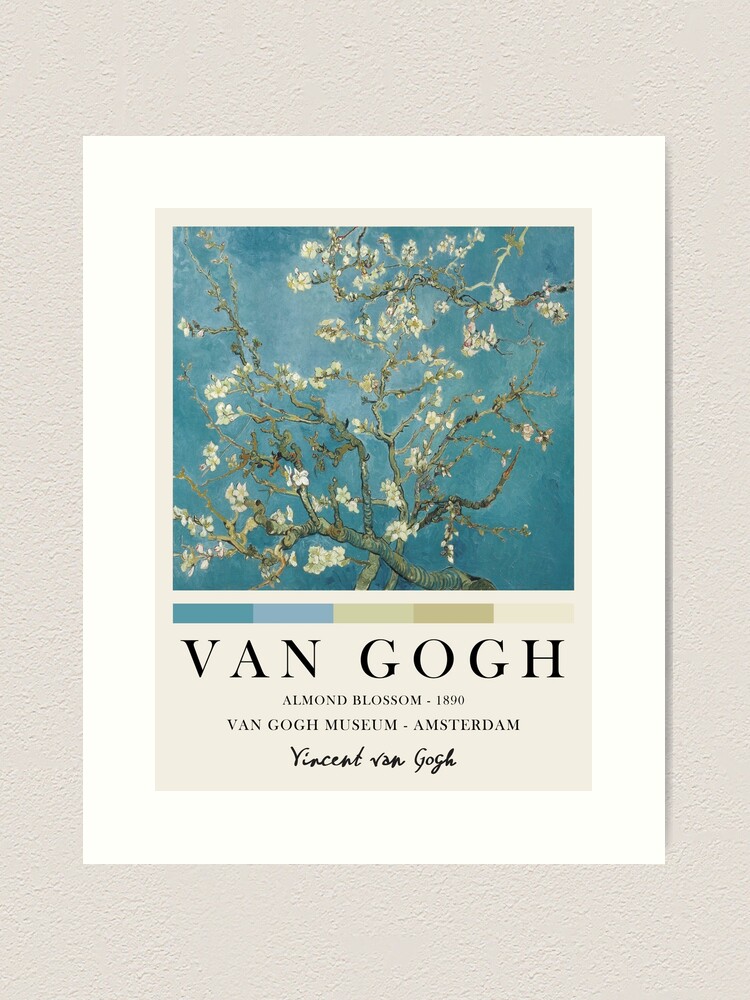 Vincent Van Gogh Almond Blossom, Famous Painting, Exhibition Wall Art Art  Print for Sale by VanillaArt