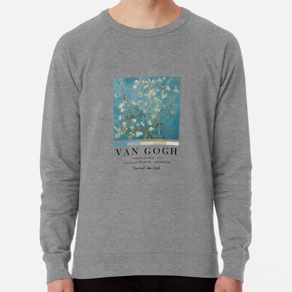Vincent Van Gogh Almond Blossom, Famous Painting, Exhibition Wall Art Lightweight Sweatshirt