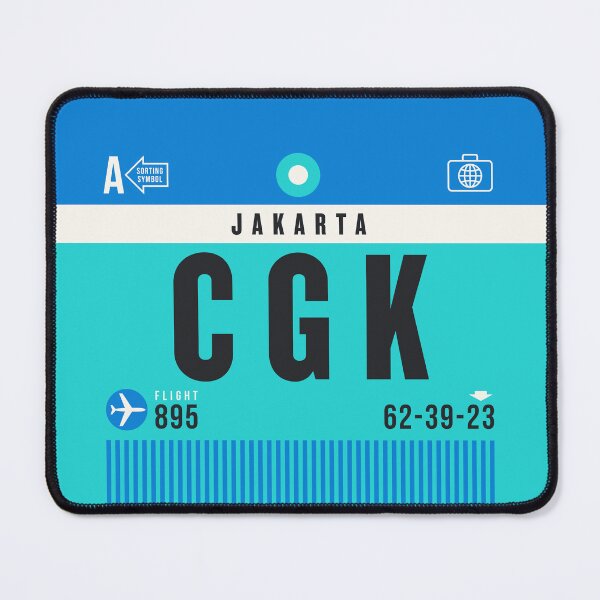 Item preview, Luggage Tag A - CGK Jakarta Indonesia designed and sold by VoodooCircus.