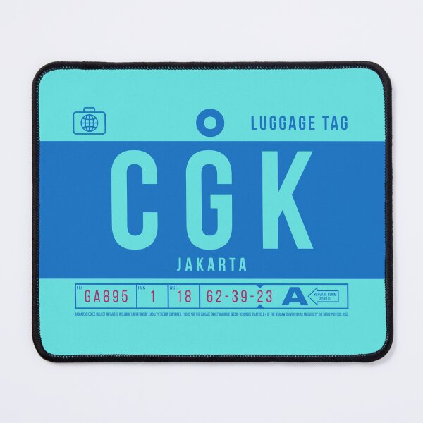 Item preview, Luggage Tag B - CGK Jakarta Indonesia designed and sold by VoodooCircus.