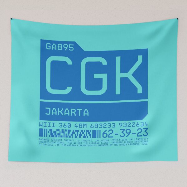 Item preview, Luggage Tag C - CGK Jakarta Indonesia designed and sold by VoodooCircus.