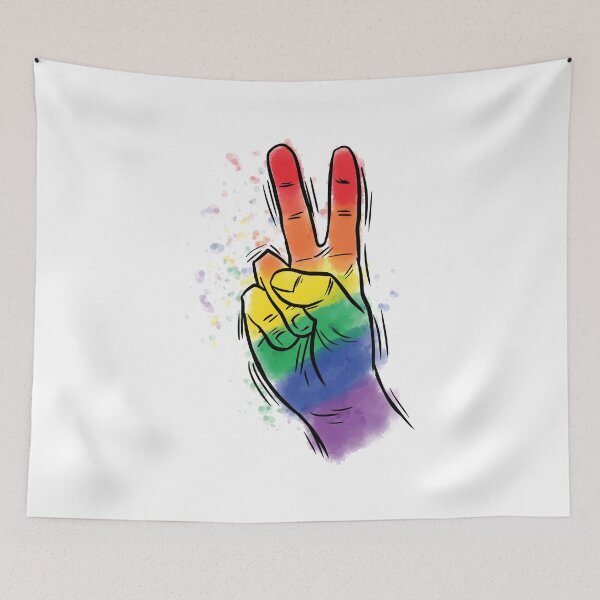 Item preview, World Pride Peace Hand designed and sold by Concetta Kilmer.
