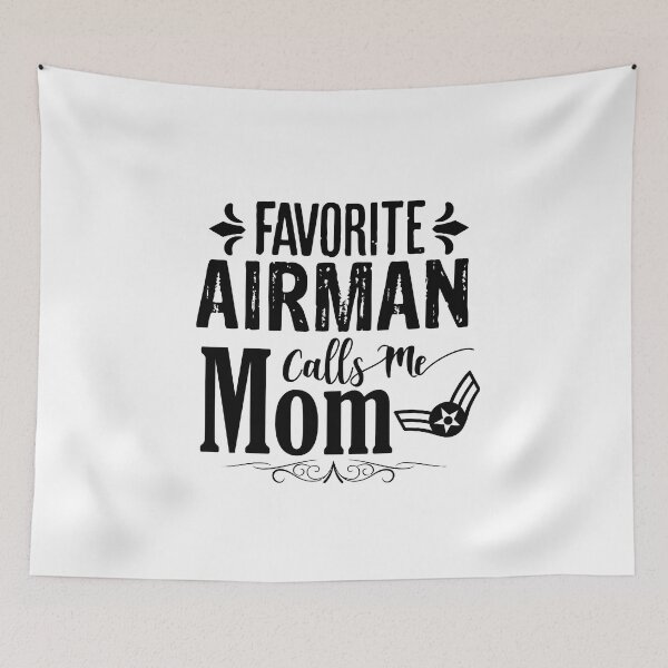 Item preview, My Favorite Airman Calls Me Mom - best gift for heart mom military mother's day son  designed and sold by AitchDesigns.