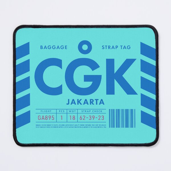 Item preview, Luggage Tag D - CGK Jakarta Indonesia designed and sold by VoodooCircus.