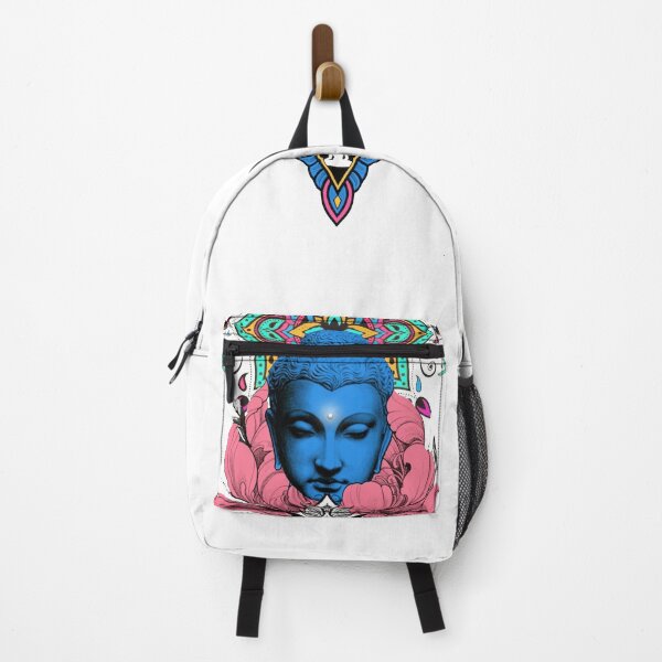 Item preview, Blue Budha with Mandala and Flower designed and sold by Viktoria-JaiHo.