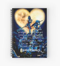 Kingdom Hearts shirt funny quote Spiral Notebook
