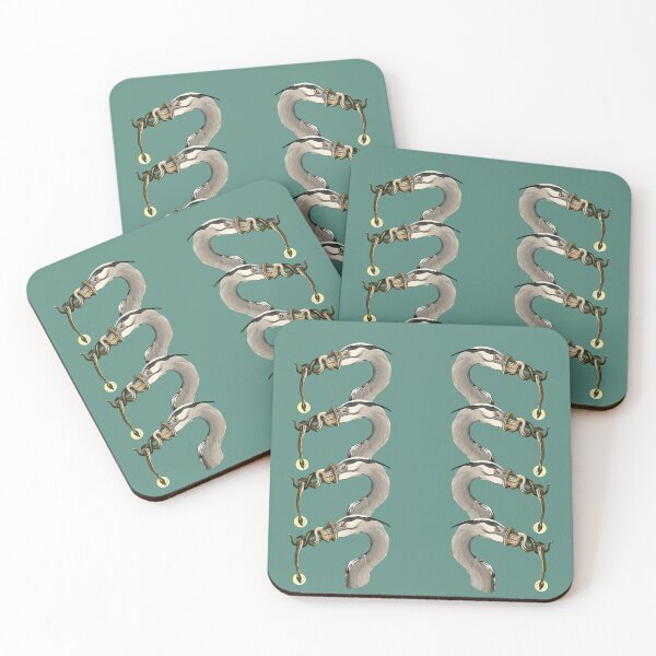 Item preview, Heron and snake repeater  designed and sold by CLBArtDesign.
