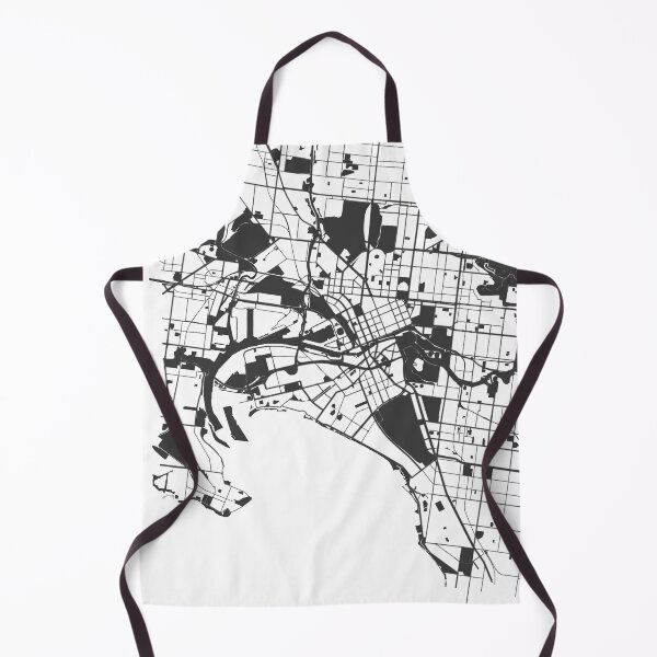 Item preview, Melbourne Map Art Black white Australia designed and sold by EpicMaps.