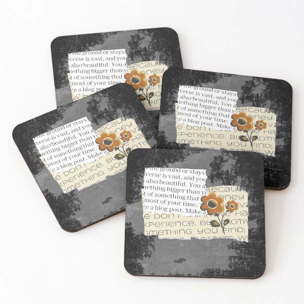 Item preview,  flower print on magazine cutout designed and sold by TypeWrite.