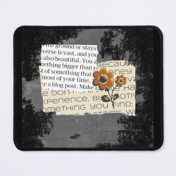 Item preview, flower print on magazine cutout designed and sold by TypeWrite.