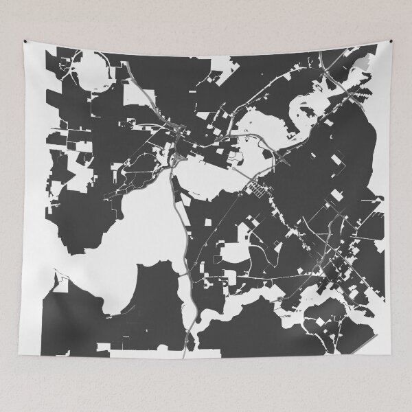 Item preview, Perth Map Art Black white Australia designed and sold by EpicMaps.
