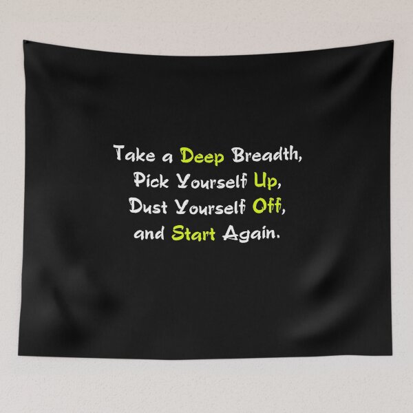 Item preview, Take a Deep Breadth and Start Again Motivational Design / Motivator Colorful designed and sold by Running-Icon.