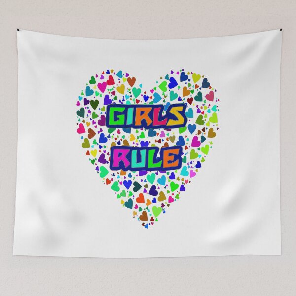 Item preview, Girls rule with pretty hearts designed and sold by BreezeTeeze.