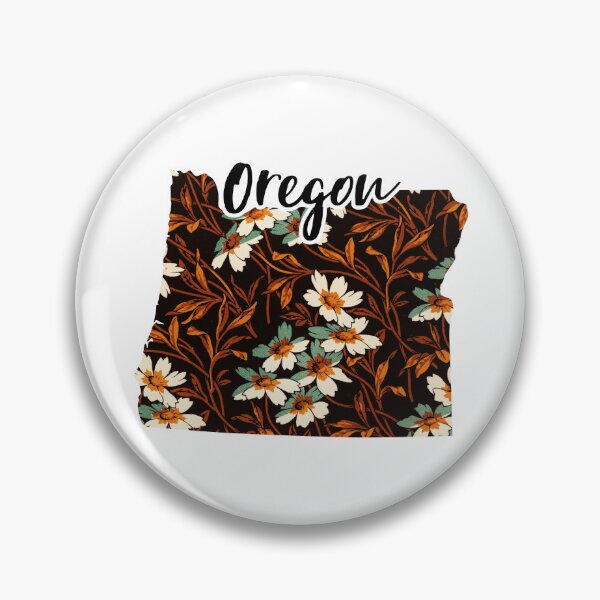 Item preview, Floral Map of USA States Oregon - Map of Oregon designed and sold by AmethystMurad.