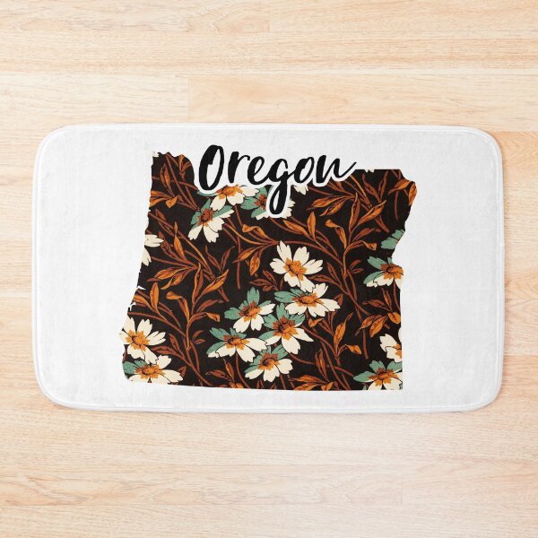 Item preview, Floral Map of USA States Oregon - Map of Oregon designed and sold by AmethystMurad.