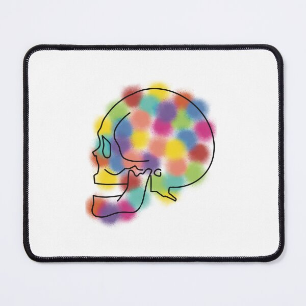 Item preview, skeleton skull sketch rainbow  designed and sold by Drevych-shop.