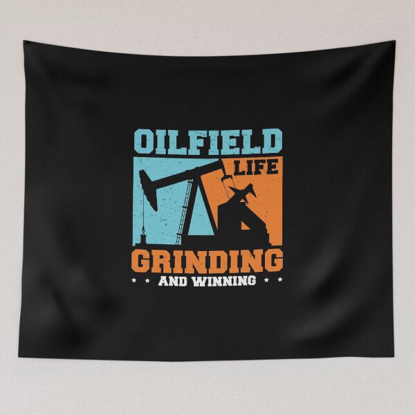 Item preview, Oilfield Worker Grinding And Winning Funny Oil Well Worker designed and sold by StrongShirts.