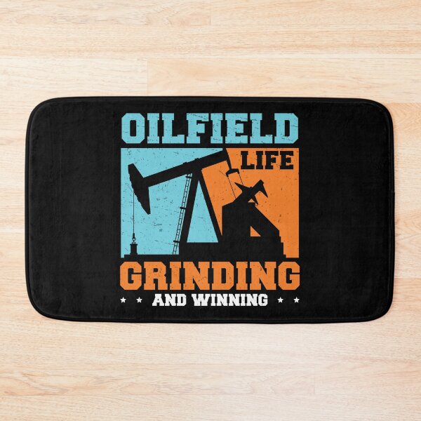 Item preview, Oilfield Worker Grinding And Winning Funny Oil Well Worker designed and sold by StrongShirts.