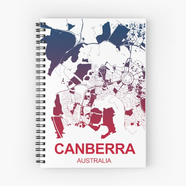 Item preview, Canberra Map Art Pink Blue Australia designed and sold by EpicMaps.