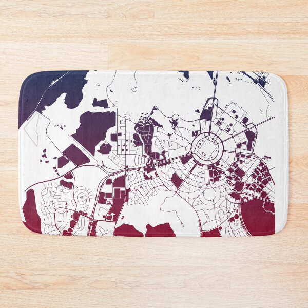 Item preview, Canberra Map Art Pink Blue Australia designed and sold by EpicMaps.