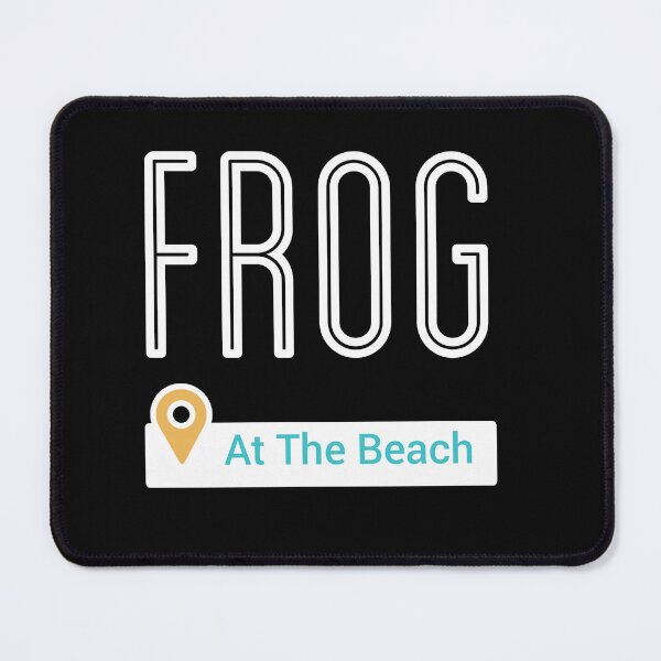 Item preview, Frog At The Beach designed and sold by ZubiyaArt.