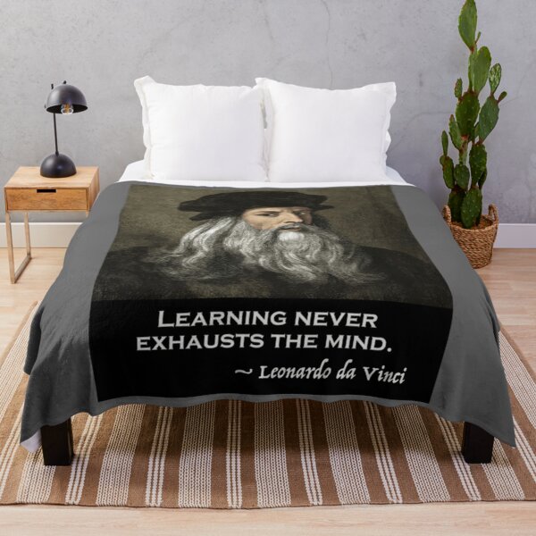Item preview, Leonardo da Vinci Inspirational Quote Classic designed and sold by DorothyBuckler.