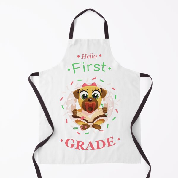 Item preview, Hello first grade | Baby pug girl designed and sold by AnnaRuz.