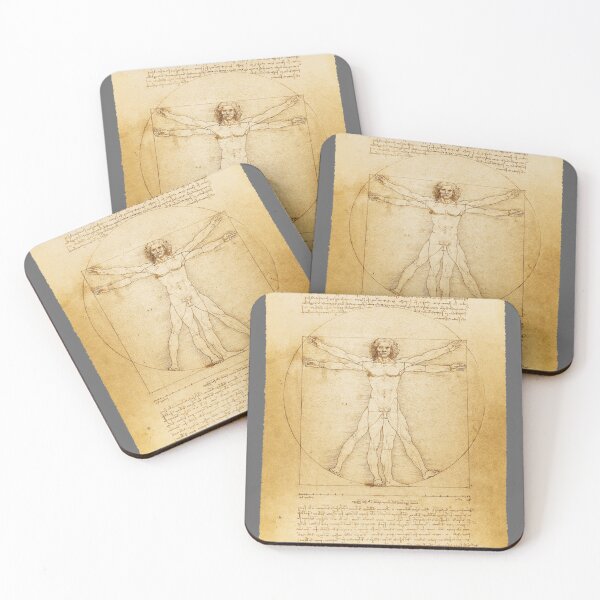 Item preview, Leonardo da Vinci Vintage sketch The Vitruvian Man The proportions of the perfect human man body HD  designed and sold by DorothyBuckler.