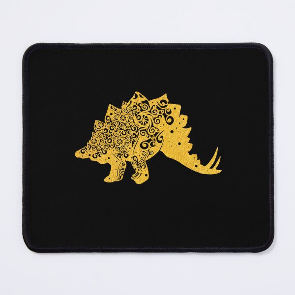Item preview, Stegosaurus Dinosaur Gold Papercut Mandala Art designed and sold by hign.