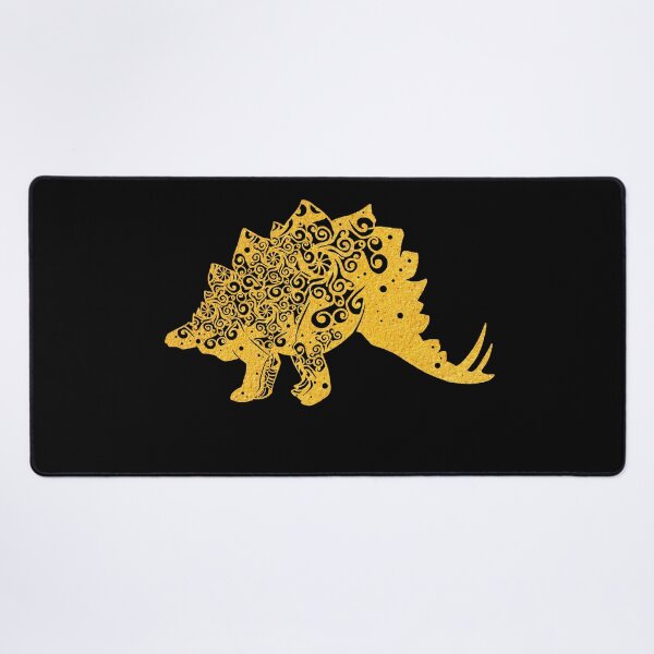 Item preview, Stegosaurus Dinosaur Gold Papercut Mandala Art designed and sold by hign.