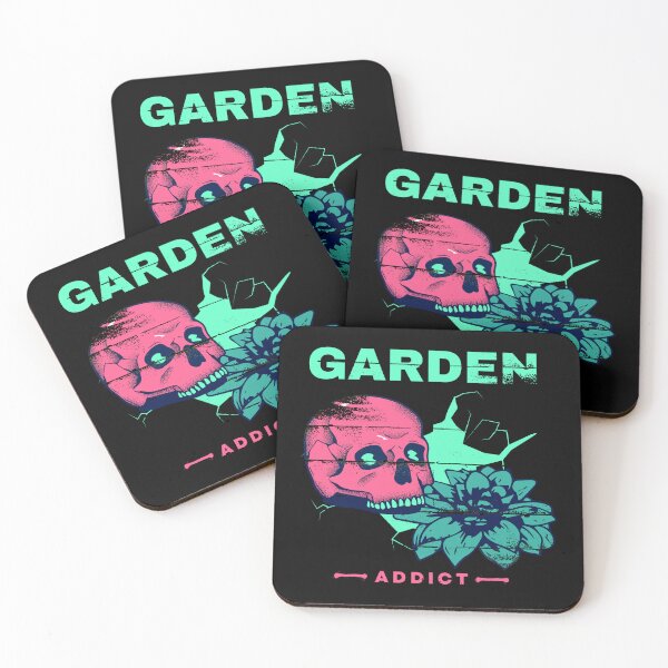 Item preview, Garden Skull - Electric Pink and Blue - Garden Addict  designed and sold by WildBerryArt.