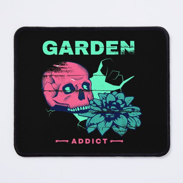 Item preview, Garden Skull - Electric Pink and Blue - Garden Addict  designed and sold by WildBerryArt.