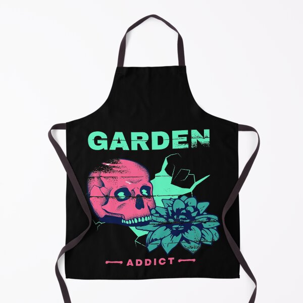 Item preview, Garden Skull - Electric Pink and Blue - Garden Addict designed and sold by WildBerryArt.