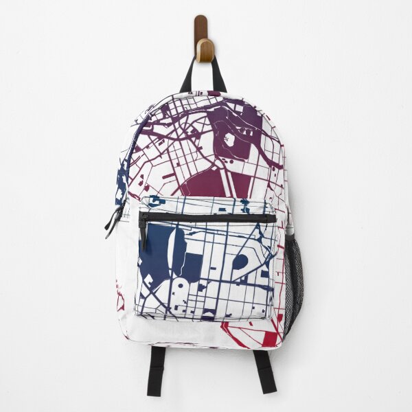 Item preview, Melbourne Map Art Pink Blue Australia designed and sold by EpicMaps.