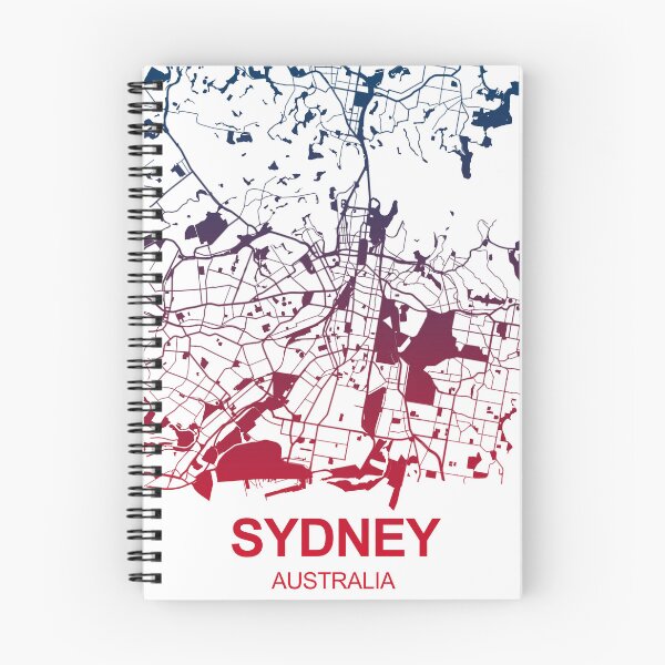 Item preview, Sydney Map Art Pink Blue Australia designed and sold by EpicMaps.