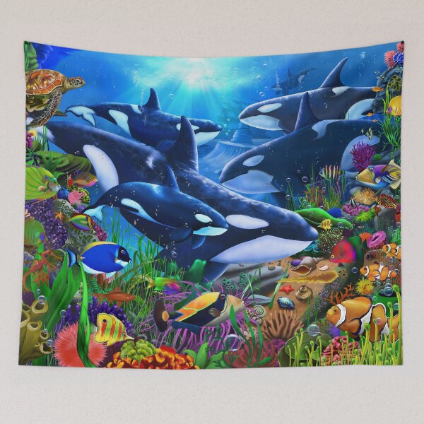 Item preview, Orca's Ocean Domain designed and sold by GeraldNewtonArt.